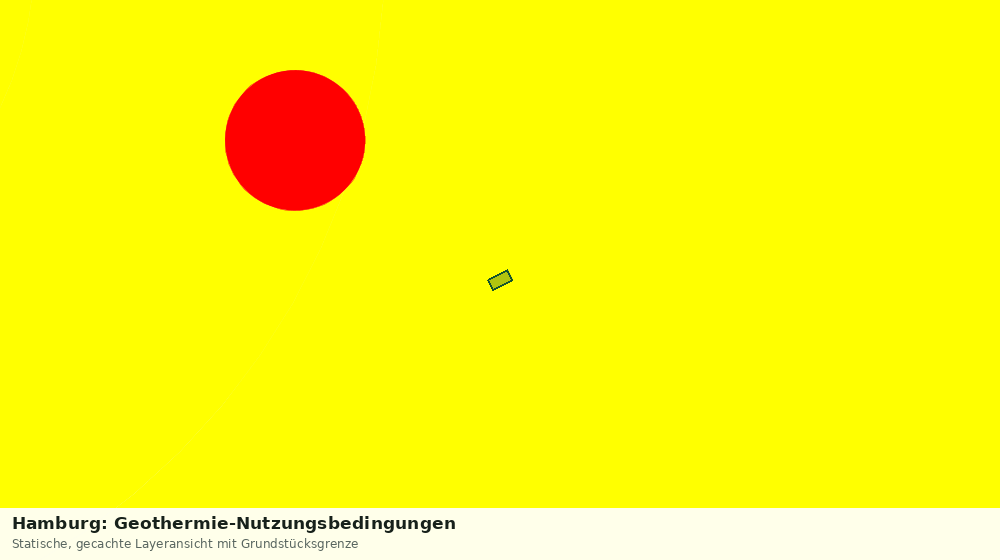 Statische Kartenansicht: Hamburg: Geothermie-Nutzungsbedingungen