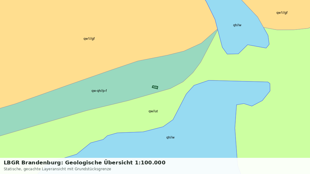 Statische Kartenansicht: LBGR Brandenburg: Geologische Übersicht 1:100.000