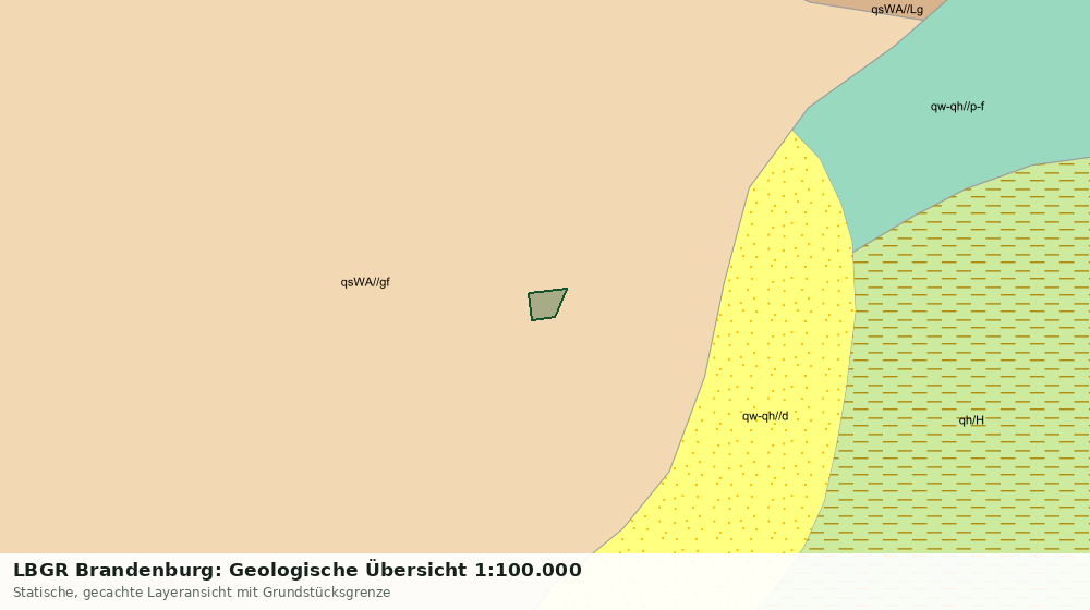 Statische Kartenansicht: LBGR Brandenburg: Geologische Übersicht 1:100.000