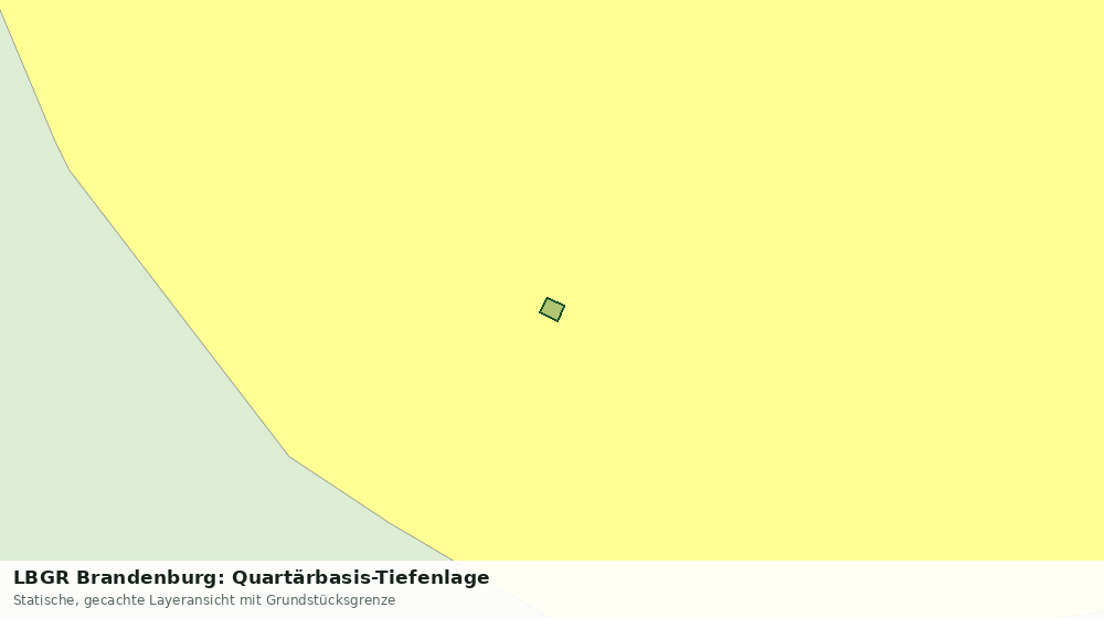 Statische Kartenansicht: LBGR Brandenburg: Quartärbasis-Tiefenlage