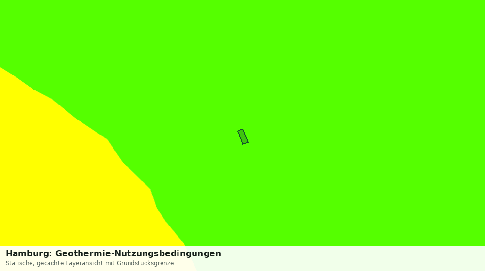 Statische Kartenansicht: Hamburg: Geothermie-Nutzungsbedingungen