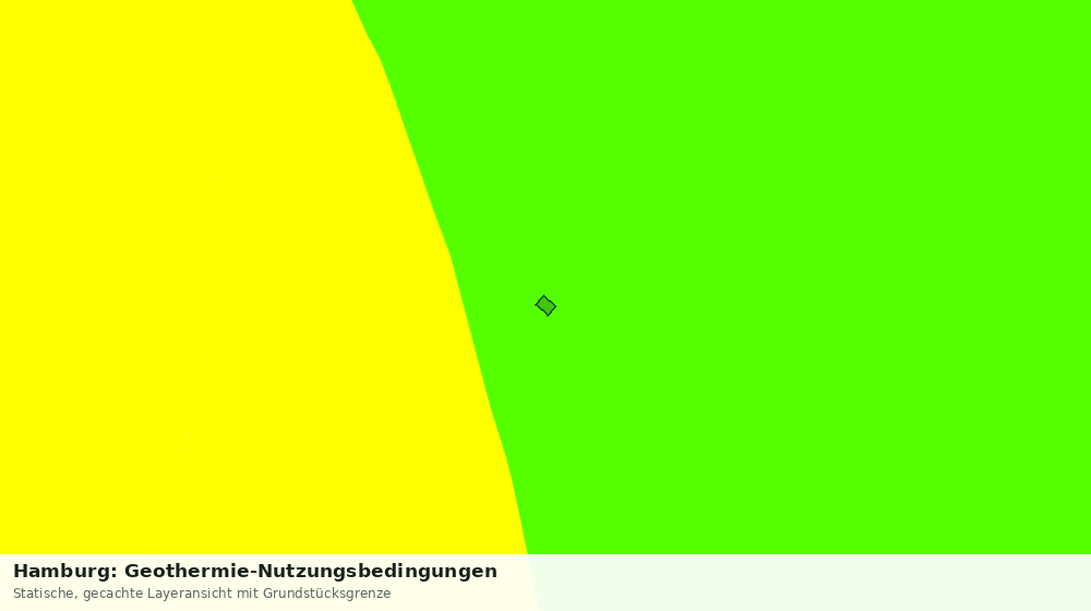 Statische Kartenansicht: Hamburg: Geothermie-Nutzungsbedingungen