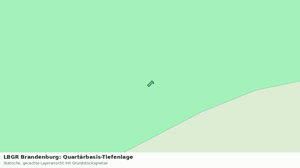 Statische Kartenansicht: LBGR Brandenburg: Quartärbasis-Tiefenlage