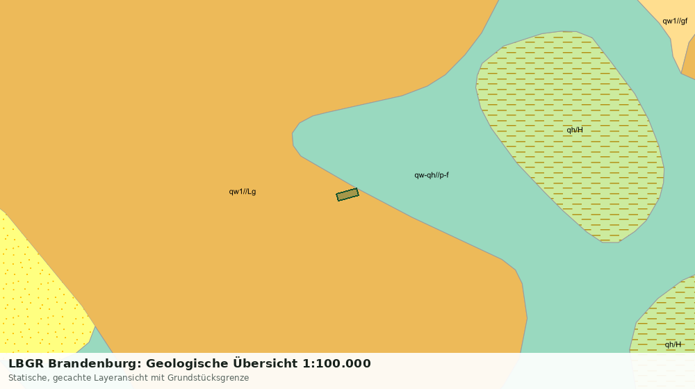 Statische Kartenansicht: LBGR Brandenburg: Geologische Übersicht 1:100.000
