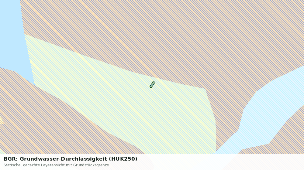 Statische Kartenansicht: BGR: Grundwasser-Durchlässigkeit (HÜK250)