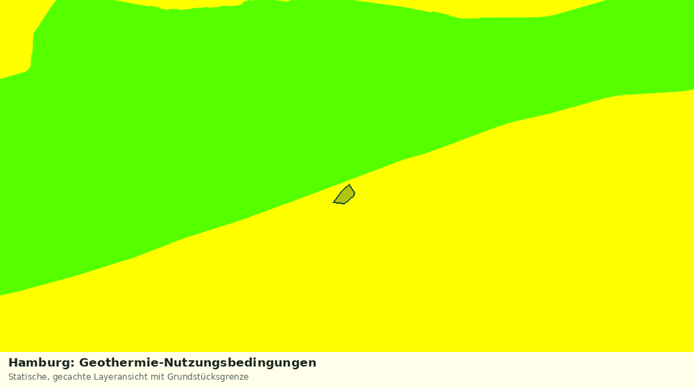 Statische Kartenansicht: Hamburg: Geothermie-Nutzungsbedingungen