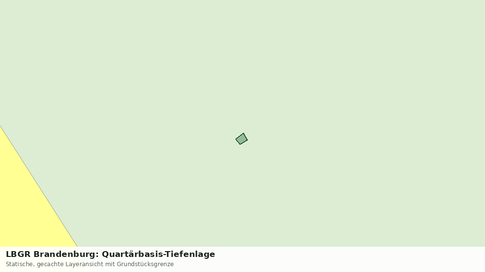 Statische Kartenansicht: LBGR Brandenburg: Quartärbasis-Tiefenlage