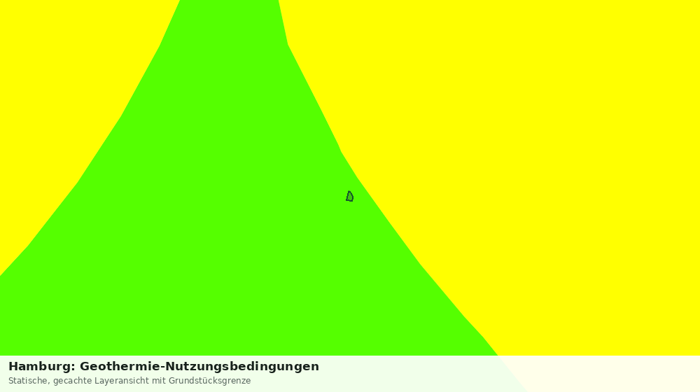 Statische Kartenansicht: Hamburg: Geothermie-Nutzungsbedingungen