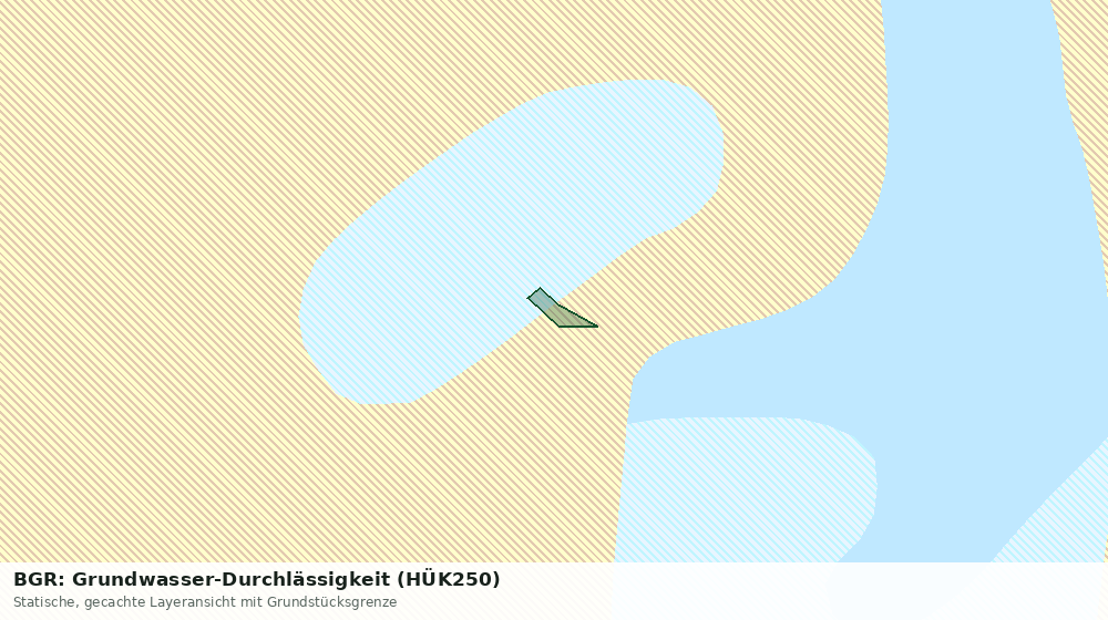 Statische Kartenansicht: BGR: Grundwasser-Durchlässigkeit (HÜK250)