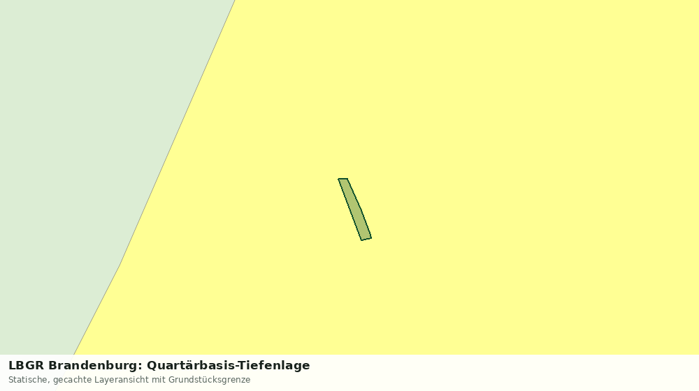Statische Kartenansicht: LBGR Brandenburg: Quartärbasis-Tiefenlage