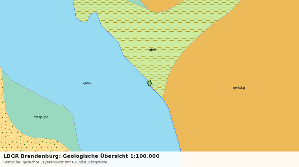 Statische Kartenansicht: LBGR Brandenburg: Geologische Übersicht 1:100.000