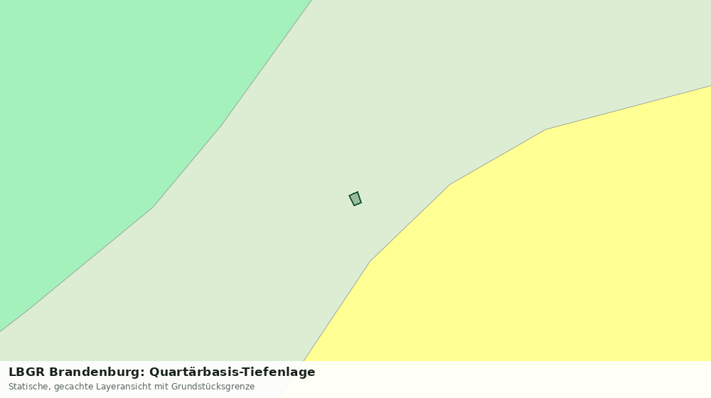 Statische Kartenansicht: LBGR Brandenburg: Quartärbasis-Tiefenlage