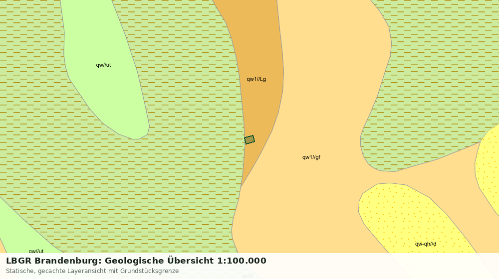 Statische Kartenansicht: LBGR Brandenburg: Geologische Übersicht 1:100.000