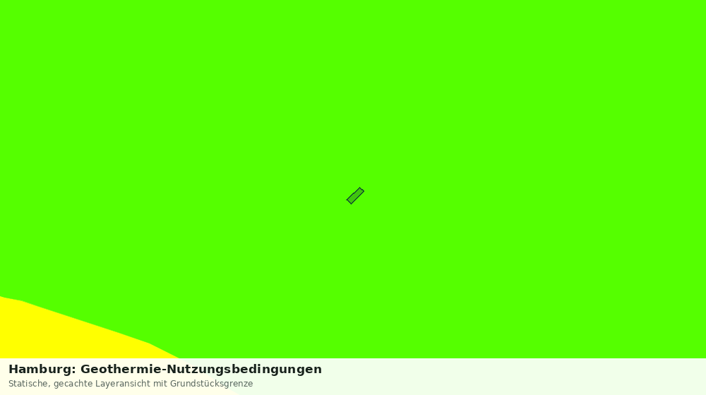 Statische Kartenansicht: Hamburg: Geothermie-Nutzungsbedingungen