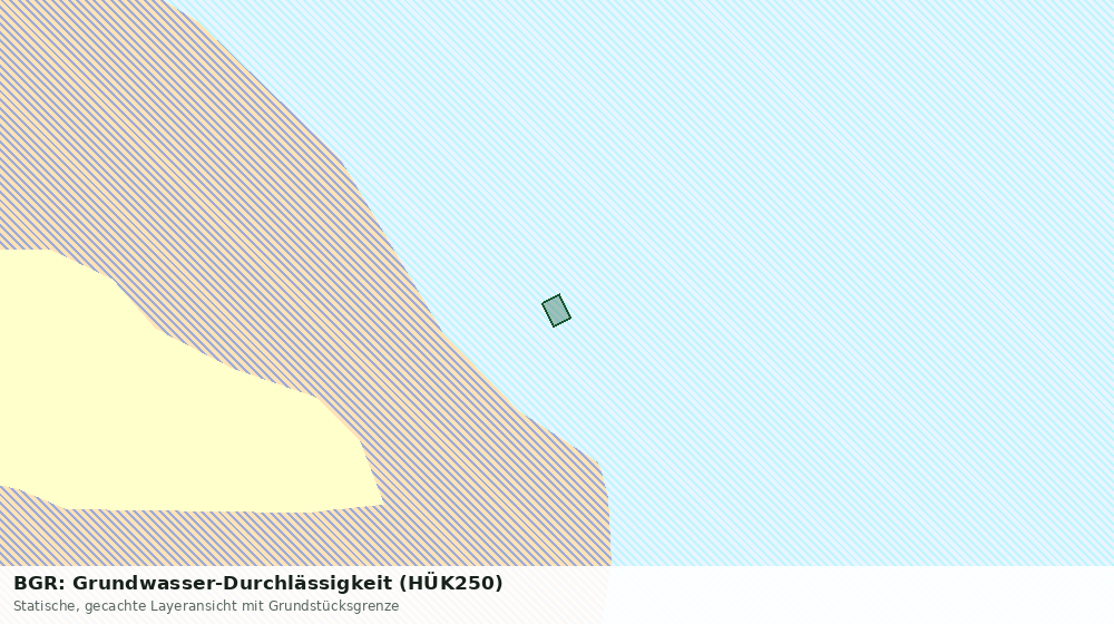 Statische Kartenansicht: BGR: Grundwasser-Durchlässigkeit (HÜK250)
