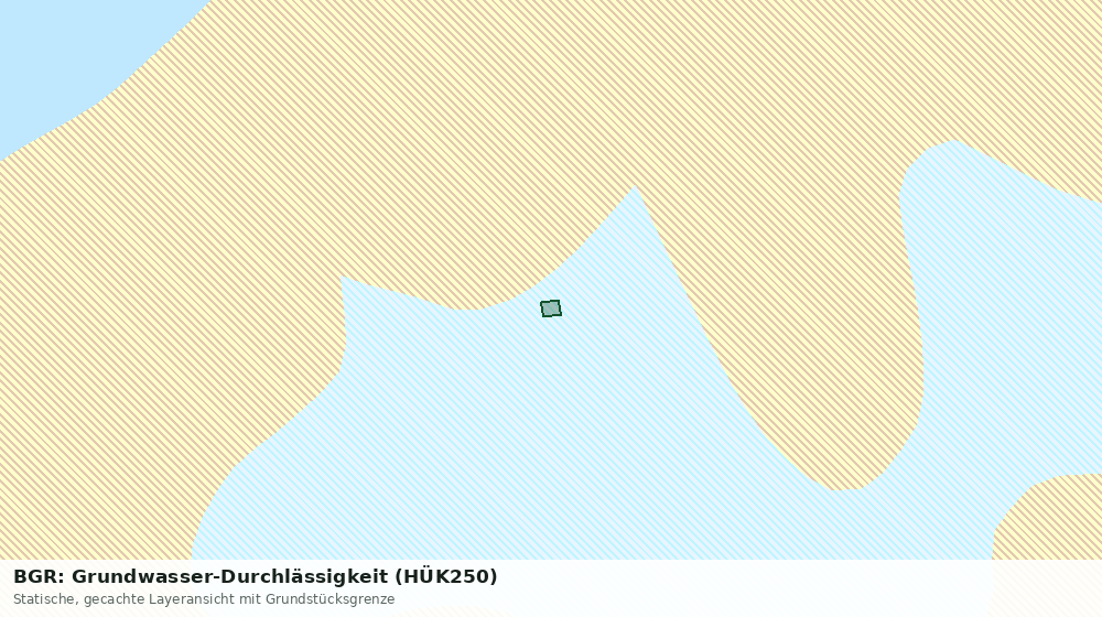 Statische Kartenansicht: BGR: Grundwasser-Durchlässigkeit (HÜK250)