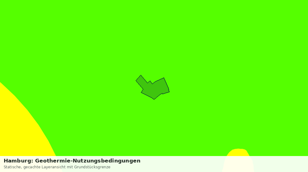 Statische Kartenansicht: Hamburg: Geothermie-Nutzungsbedingungen