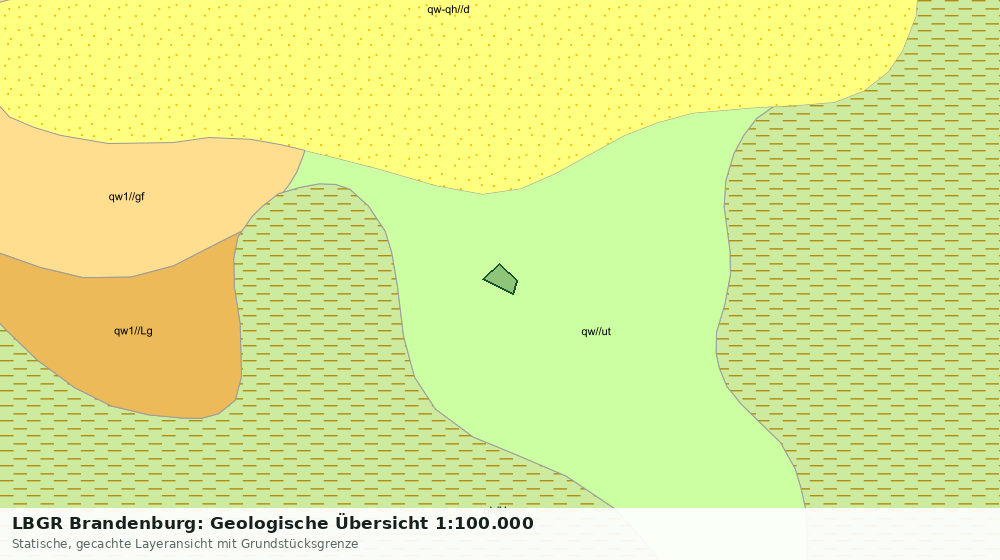 Statische Kartenansicht: LBGR Brandenburg: Geologische Übersicht 1:100.000