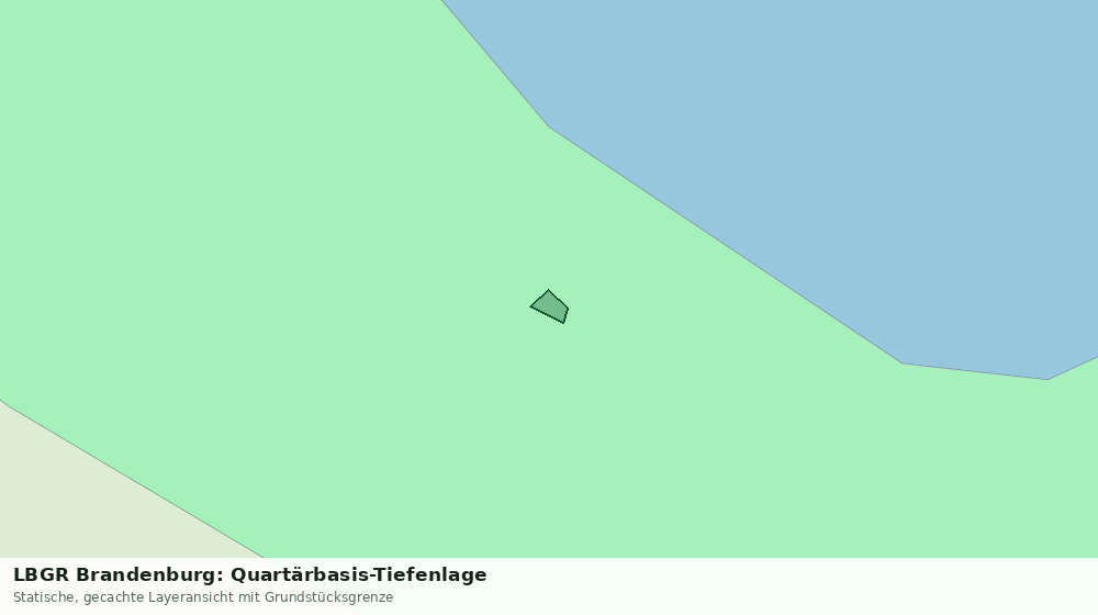 Statische Kartenansicht: LBGR Brandenburg: Quartärbasis-Tiefenlage