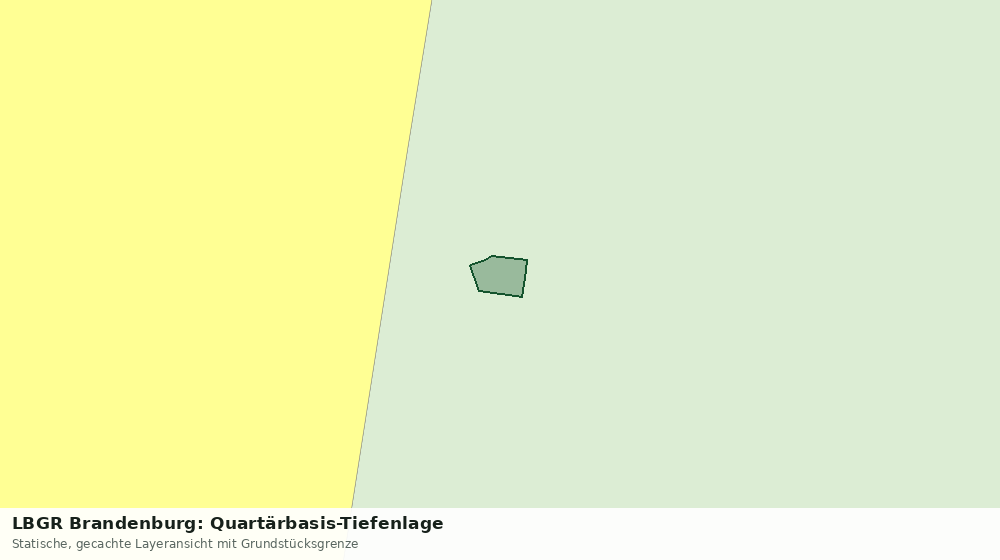 Statische Kartenansicht: LBGR Brandenburg: Quartärbasis-Tiefenlage