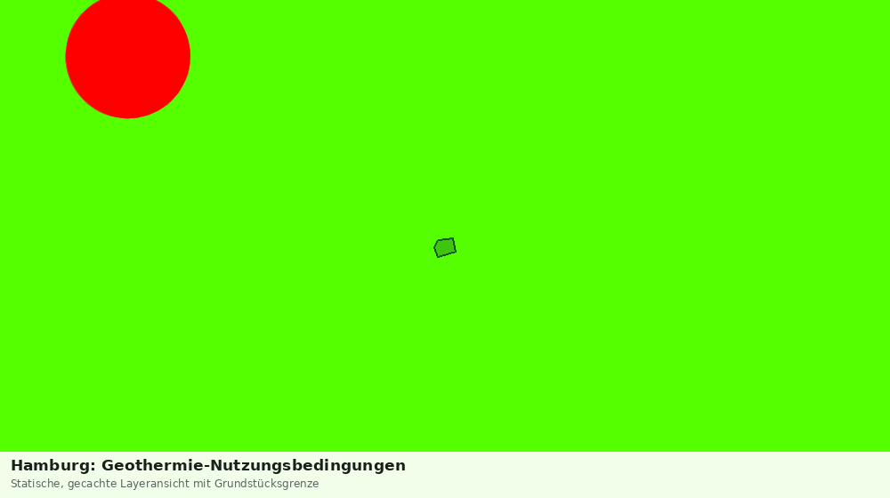 Statische Kartenansicht: Hamburg: Geothermie-Nutzungsbedingungen