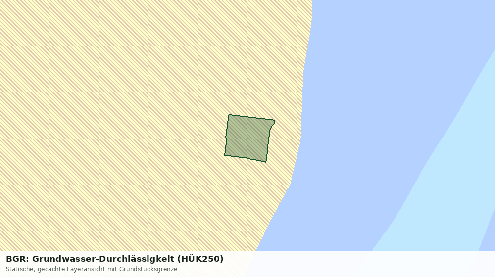 Statische Kartenansicht: BGR: Grundwasser-Durchlässigkeit (HÜK250)