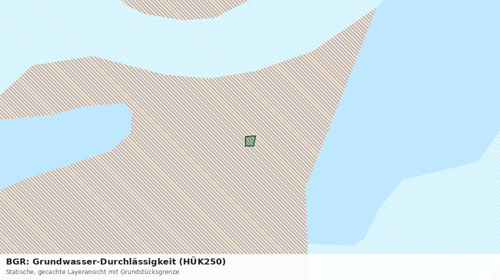 Statische Kartenansicht: BGR: Grundwasser-Durchlässigkeit (HÜK250)