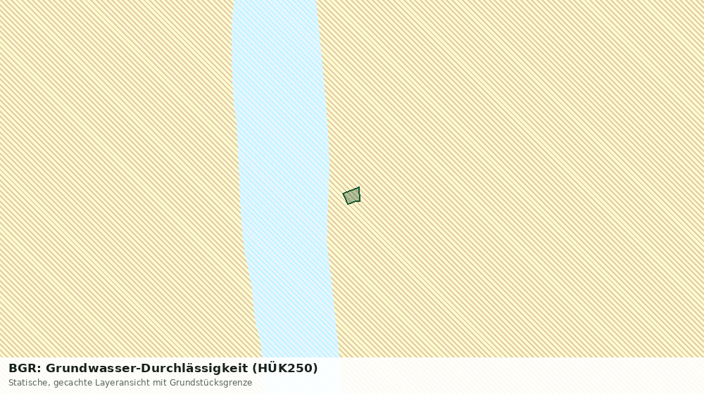 Statische Kartenansicht: BGR: Grundwasser-Durchlässigkeit (HÜK250)