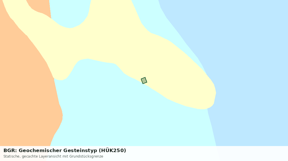 Statische Kartenansicht: BGR: Geochemischer Gesteinstyp (HÜK250)