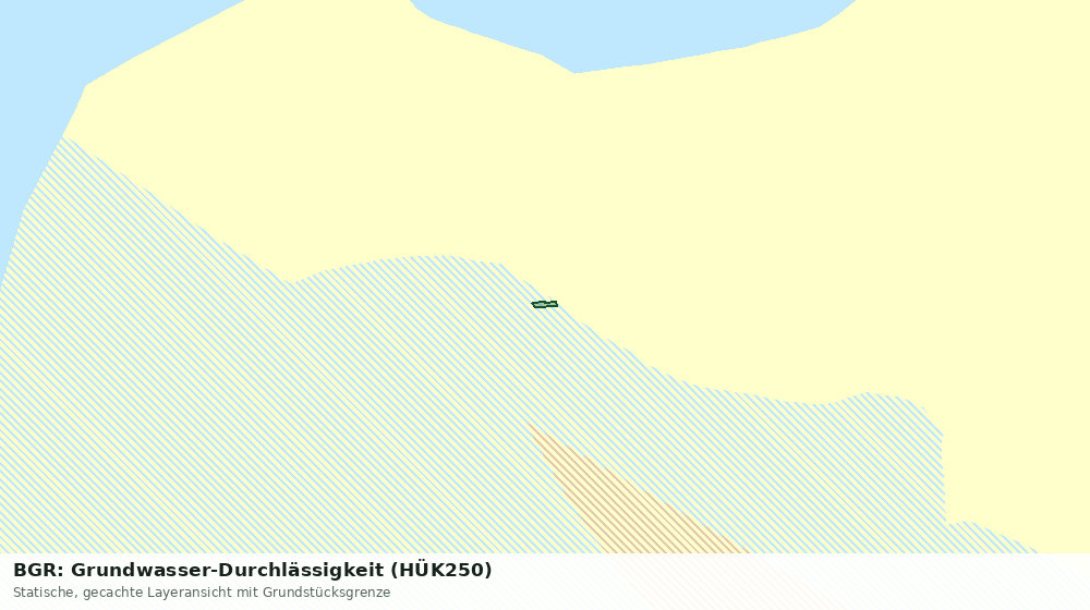 Statische Kartenansicht: BGR: Grundwasser-Durchlässigkeit (HÜK250)