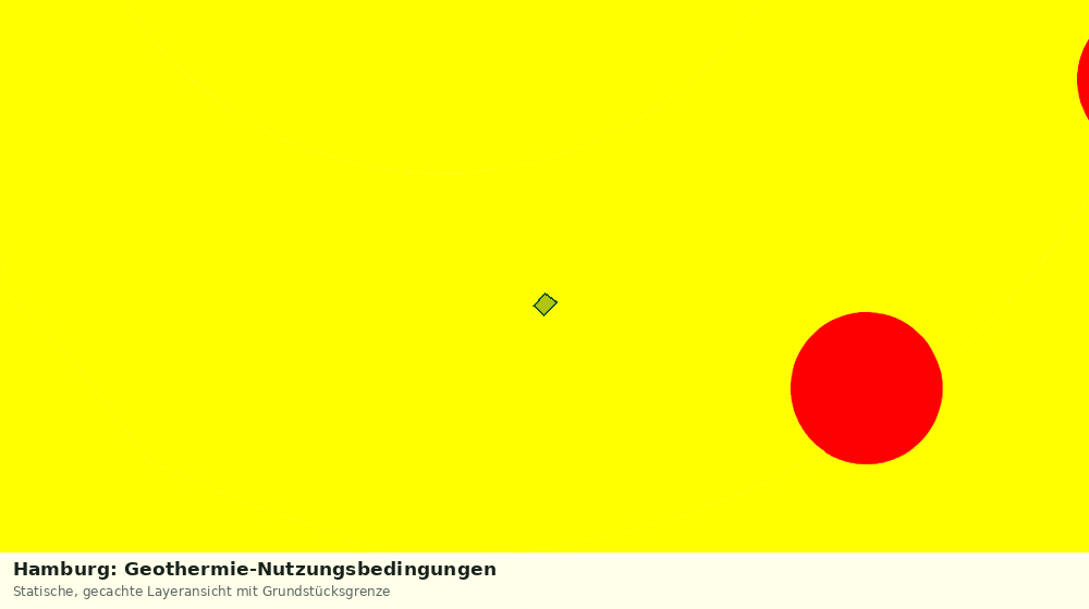 Statische Kartenansicht: Hamburg: Geothermie-Nutzungsbedingungen