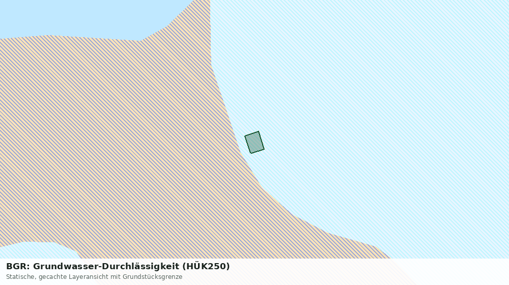 Statische Kartenansicht: BGR: Grundwasser-Durchlässigkeit (HÜK250)