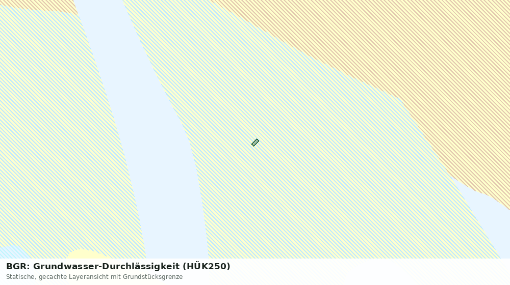 Statische Kartenansicht: BGR: Grundwasser-Durchlässigkeit (HÜK250)