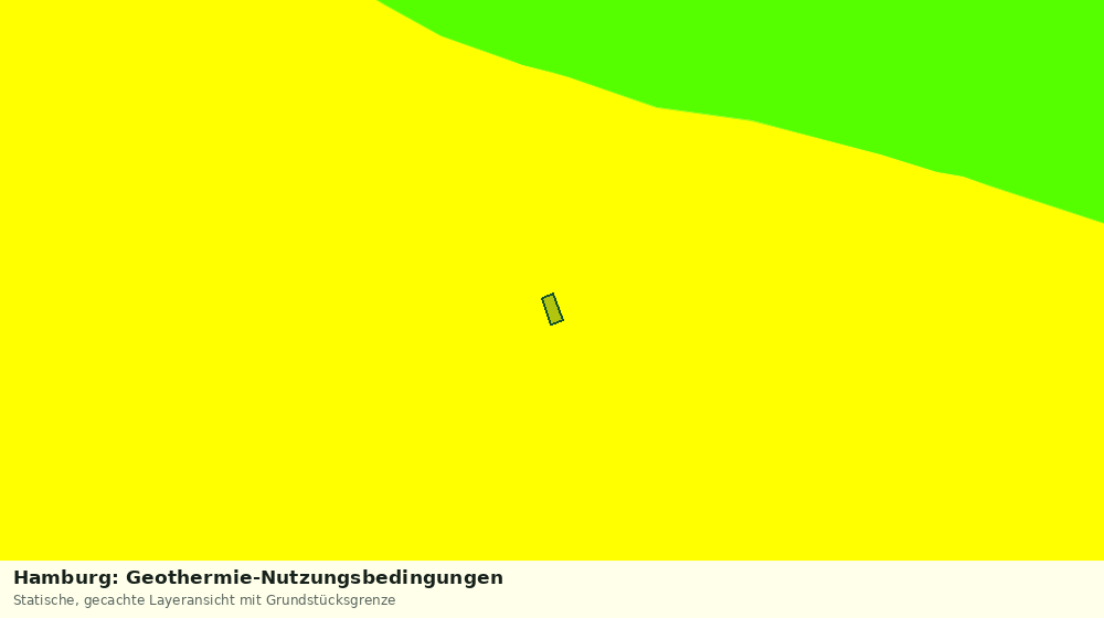 Statische Kartenansicht: Hamburg: Geothermie-Nutzungsbedingungen