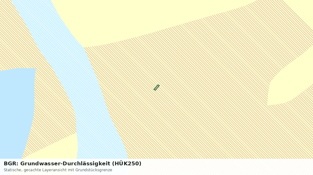 Statische Kartenansicht: BGR: Grundwasser-Durchlässigkeit (HÜK250)