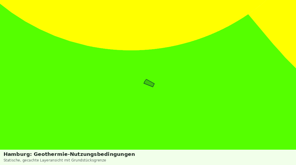 Statische Kartenansicht: Hamburg: Geothermie-Nutzungsbedingungen