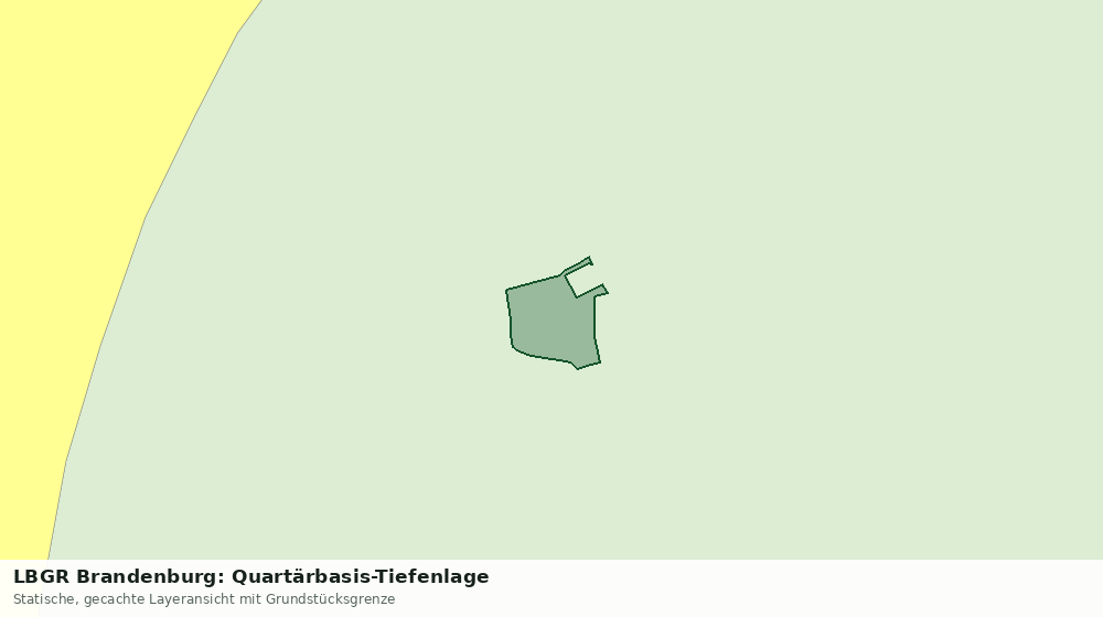 Statische Kartenansicht: LBGR Brandenburg: Quartärbasis-Tiefenlage