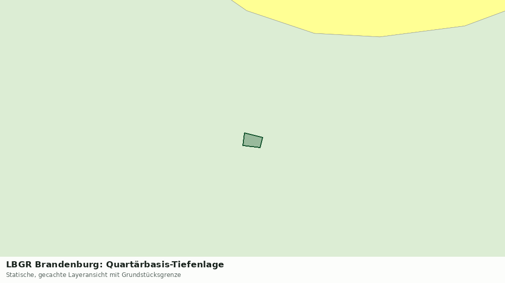Statische Kartenansicht: LBGR Brandenburg: Quartärbasis-Tiefenlage