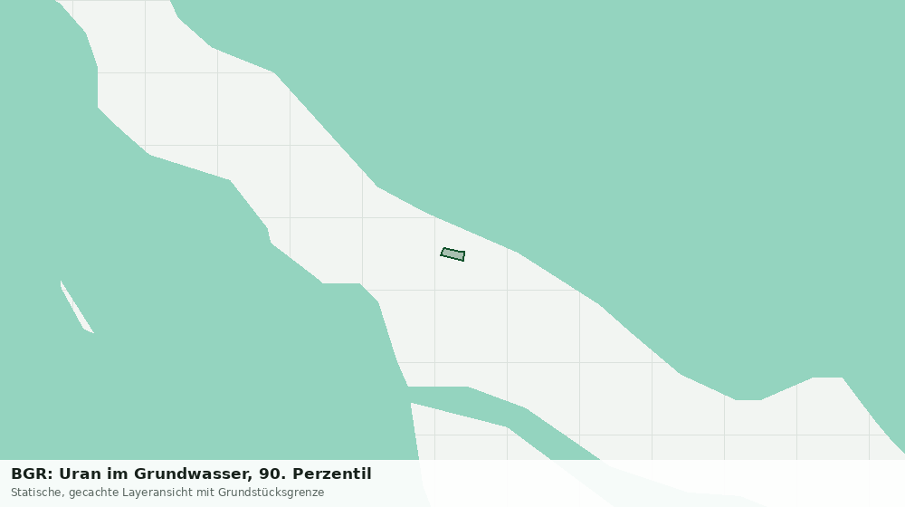 Statische Kartenansicht: BGR: Uran im Grundwasser, 90. Perzentil