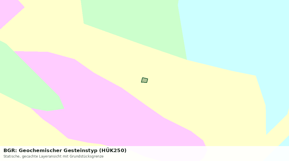 Statische Kartenansicht: BGR: Geochemischer Gesteinstyp (HÜK250)