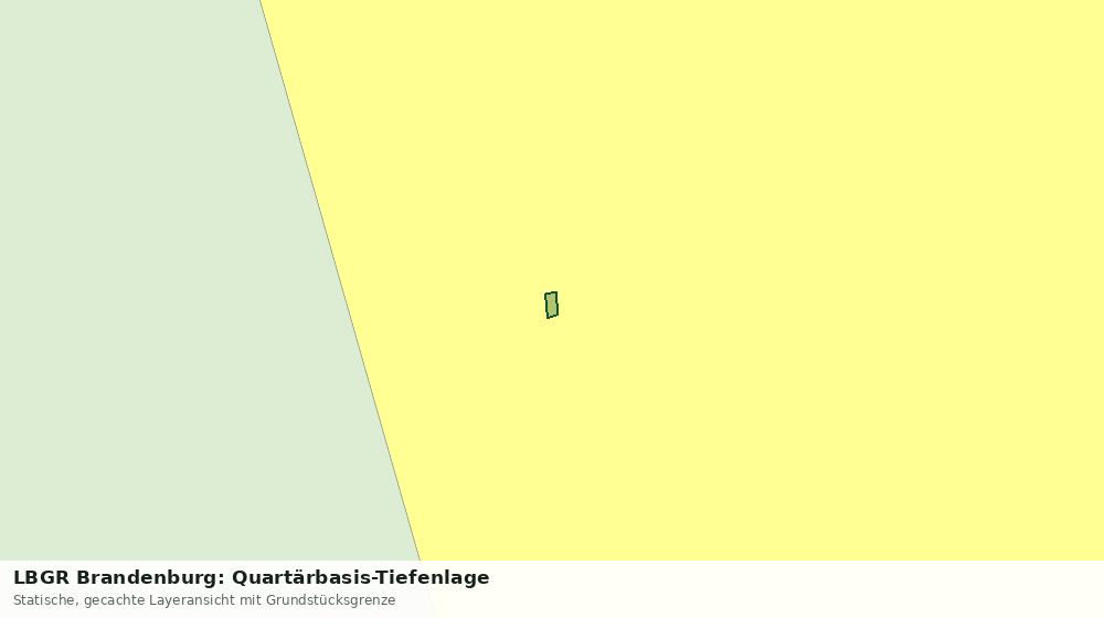 Statische Kartenansicht: LBGR Brandenburg: Quartärbasis-Tiefenlage