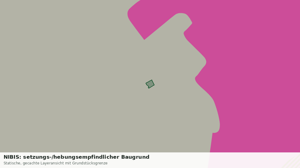 Statische Kartenansicht: NIBIS: setzungs-/hebungsempfindlicher Baugrund