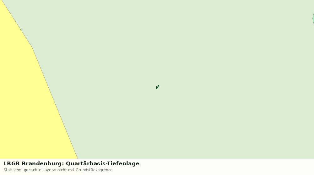 Statische Kartenansicht: LBGR Brandenburg: Quartärbasis-Tiefenlage