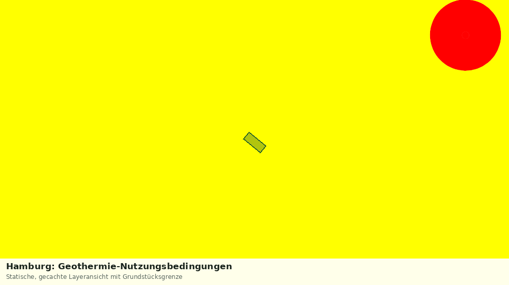 Statische Kartenansicht: Hamburg: Geothermie-Nutzungsbedingungen
