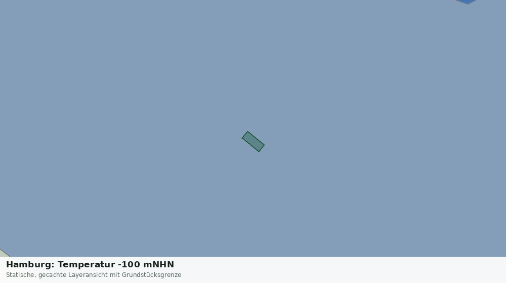 Statische Kartenansicht: Hamburg: Temperatur -100 mNHN