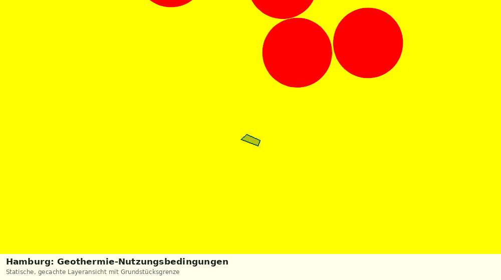 Statische Kartenansicht: Hamburg: Geothermie-Nutzungsbedingungen
