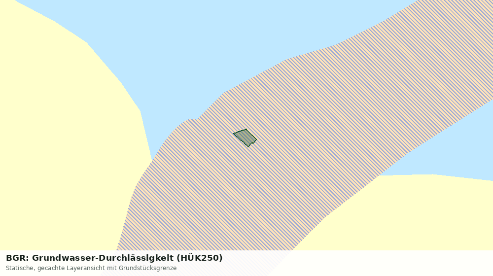 Statische Kartenansicht: BGR: Grundwasser-Durchlässigkeit (HÜK250)