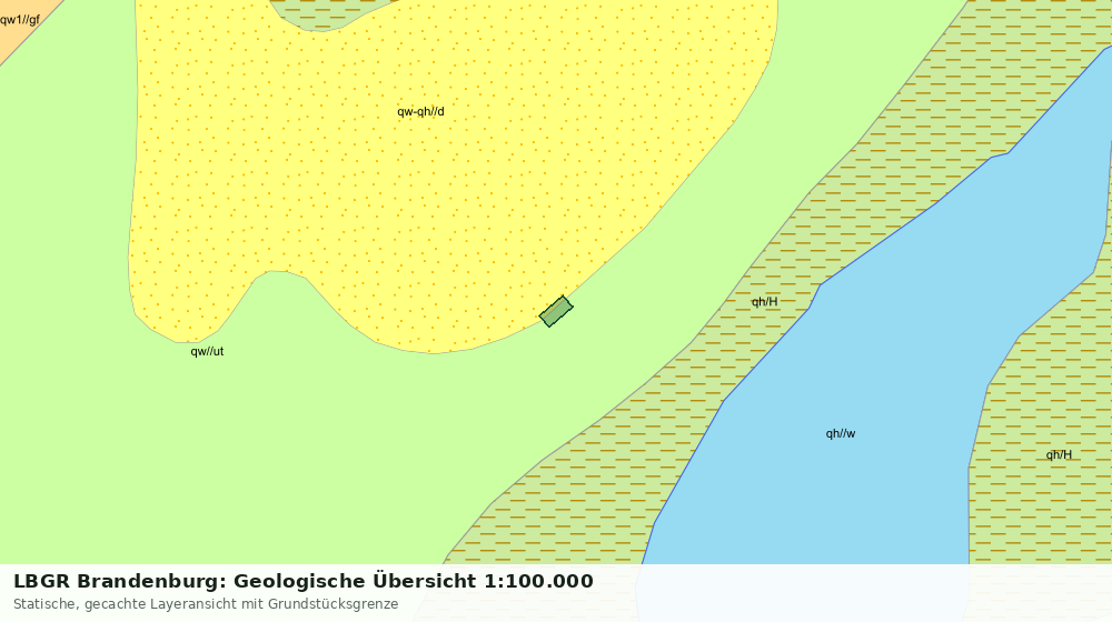 Statische Kartenansicht: LBGR Brandenburg: Geologische Übersicht 1:100.000