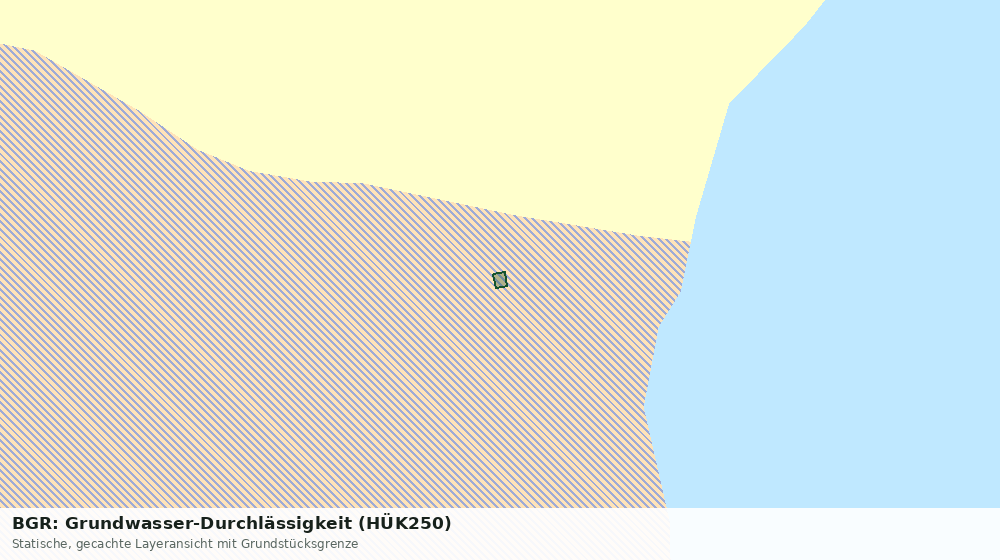 Statische Kartenansicht: BGR: Grundwasser-Durchlässigkeit (HÜK250)