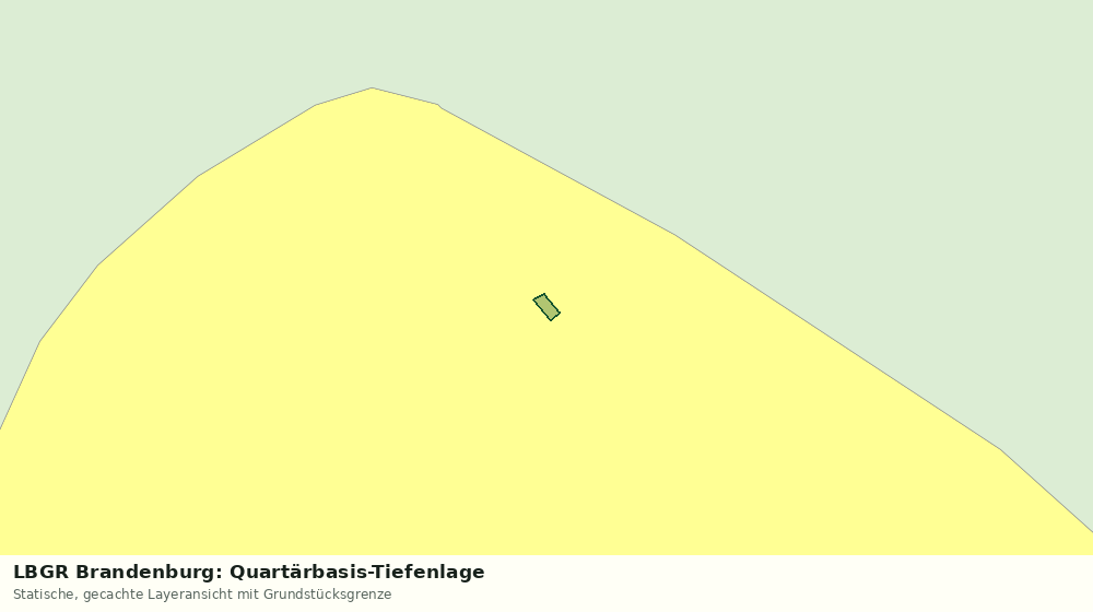 Statische Kartenansicht: LBGR Brandenburg: Quartärbasis-Tiefenlage